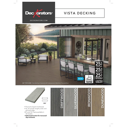 Vista Enhanced Decking Sell Sheet