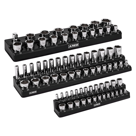 Black Magnetic Socket Organizer Set