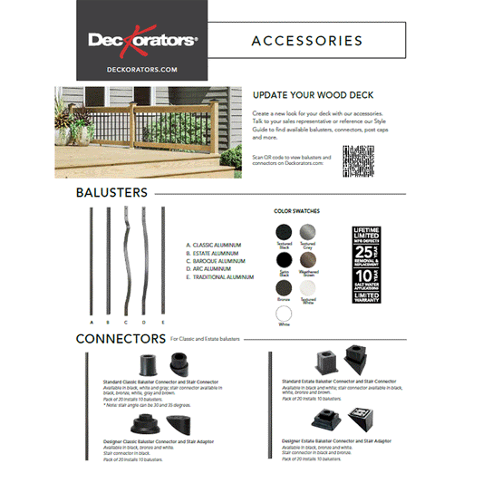 Deckorators Accessories Sell Sheet