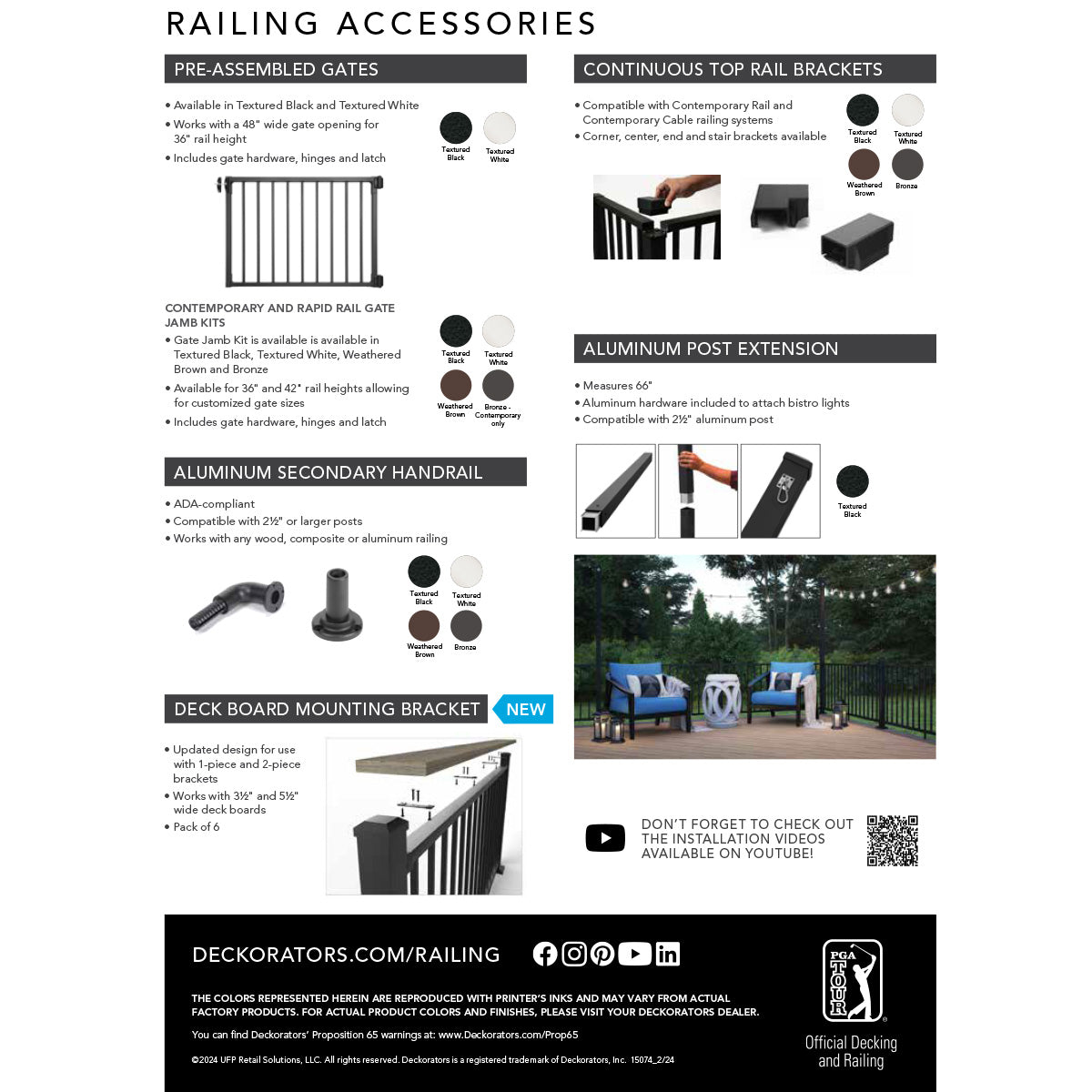 Deckorators Railing Overview Brochure