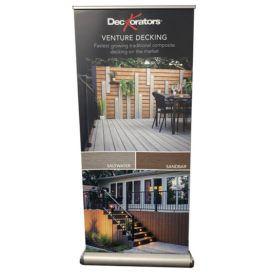 Deckorators Traditional Composite Pull Up Banner