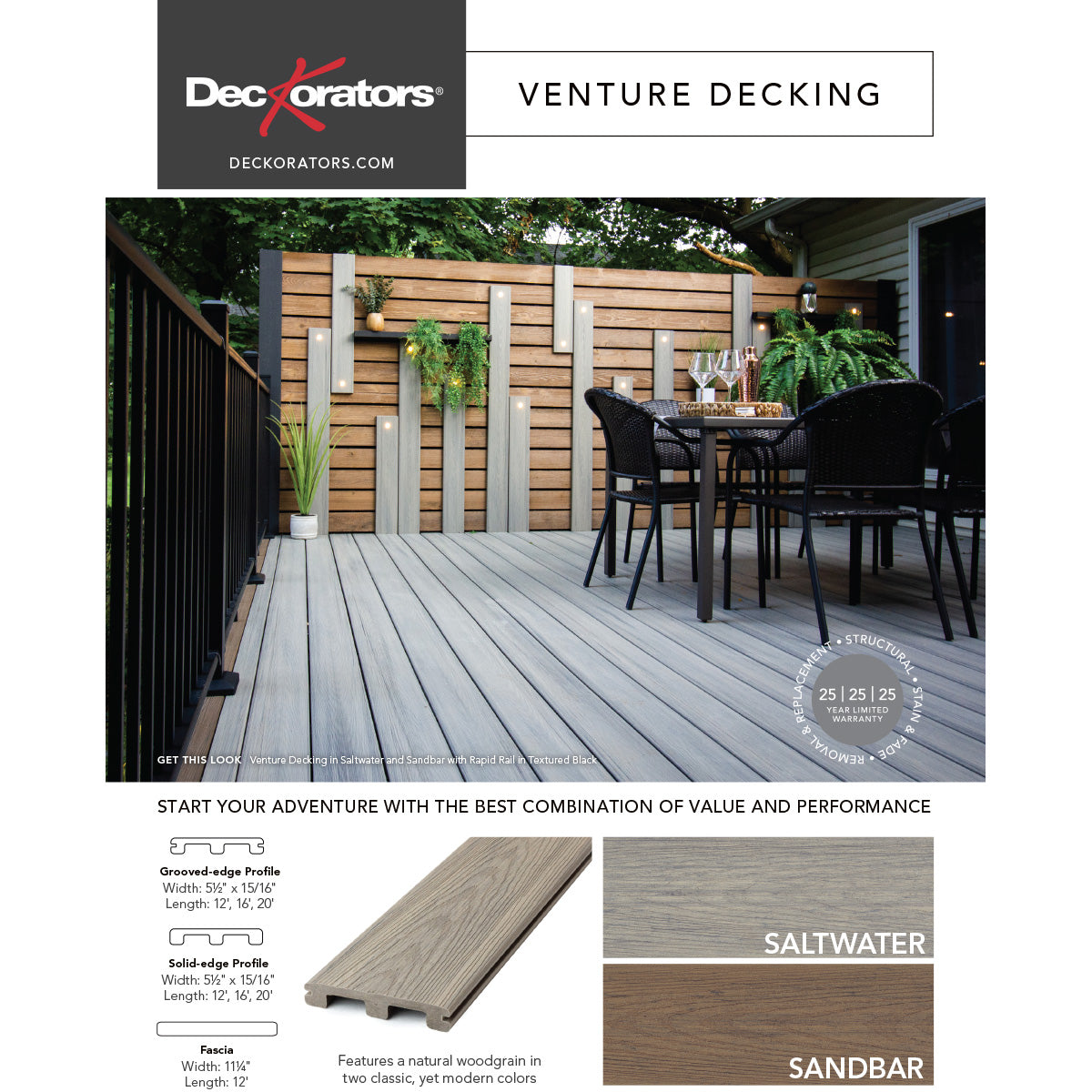 Venture Decking Sell Sheet