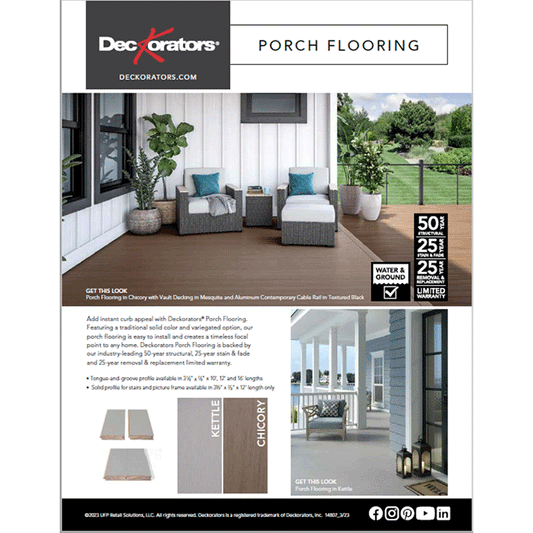 PORCH FLOORING SELL SHEET